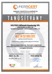 MSZ EN ISO 9001:2015