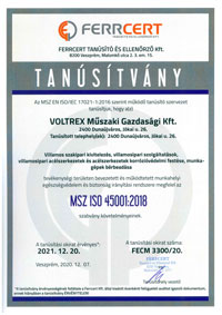 MSZ ISO 45001:2018